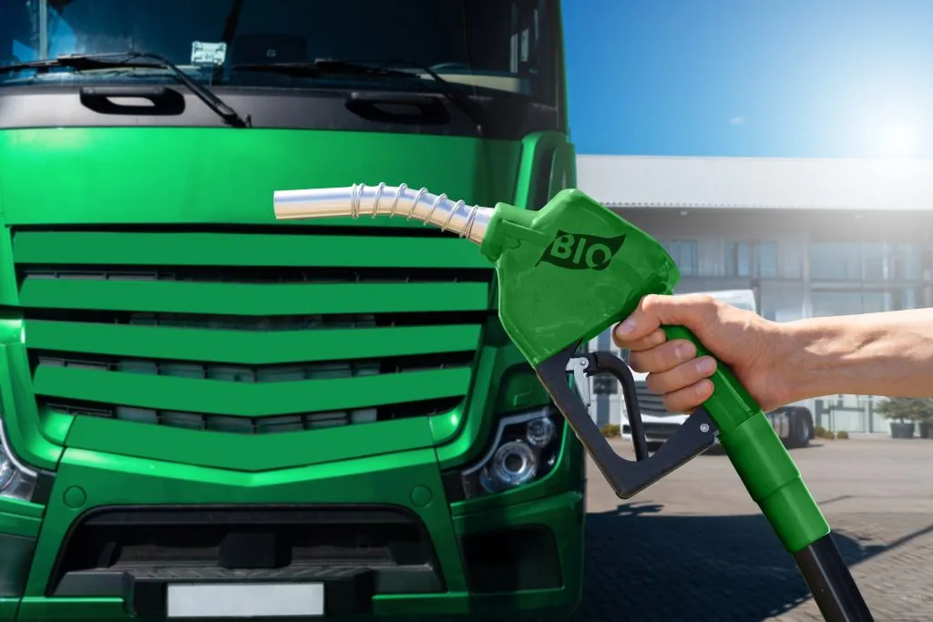 Green truck refueling